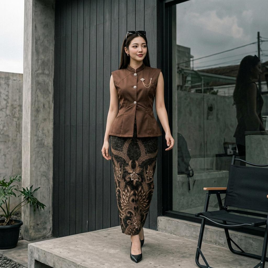 VALERIE TOP Wanita Sleeveless Cotton Twill