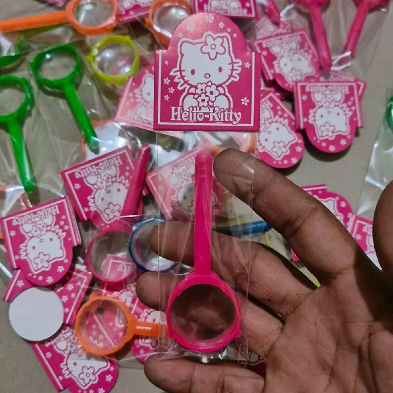 ball mainan kaca pembesar warna warni isi 20 pcs 4