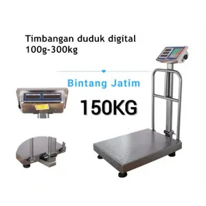 timbangan duduk digital kapasitas 150kg/ electrik platform scale 150kg