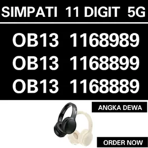 SIMPATI 11 DIGIT Headphone OB13 1168989 1168899 1168889 Suara Terbaik Trendy Kualitas Tinggi untuk Suara Jernih dan Desain Trendi - Bluetooth, Earphone