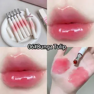 Lip Gloss Glass Liptint Gloss Mirror Lip Gloss Transparant Terlihat lebih muda korean Lipstick Mirror lipstik Water Transparant Glossy