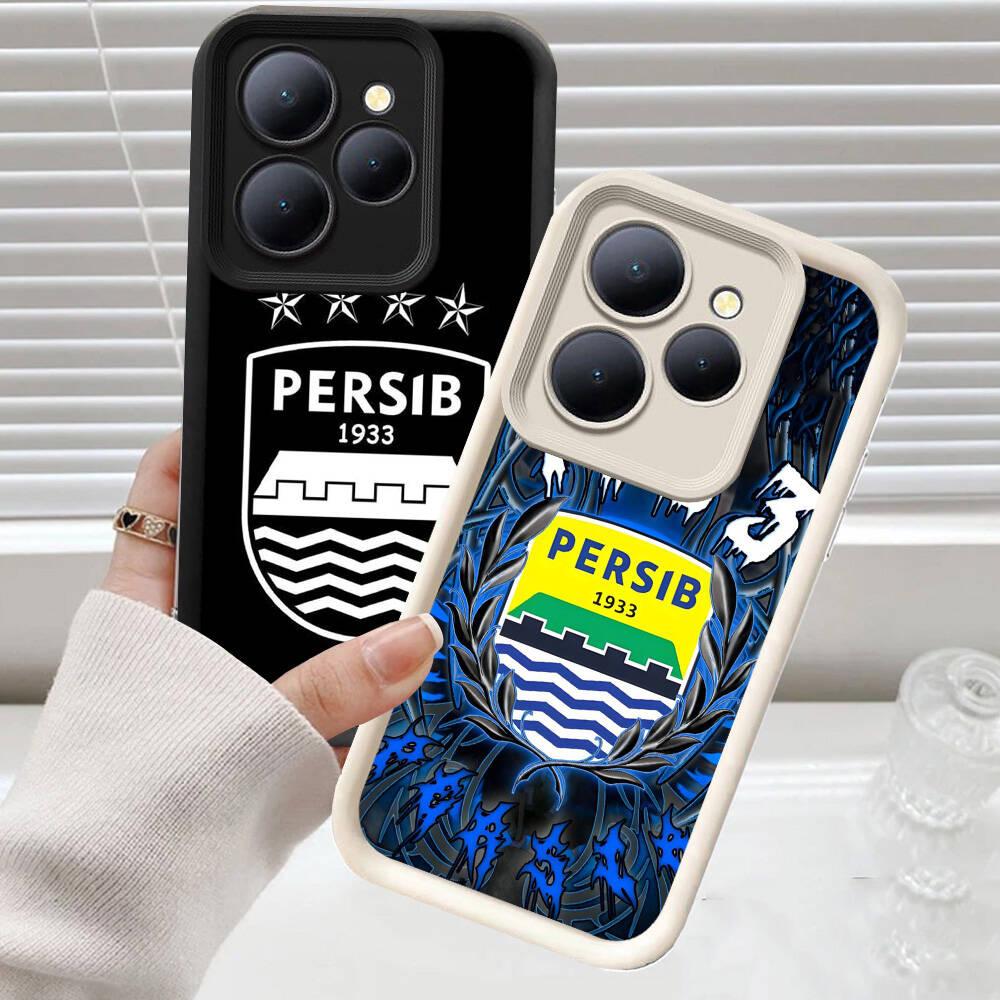 C-37 Persib Casing untuk Realme Note 70T 70 60 50 Narzo 80 Lite Kasus Pelindung Case