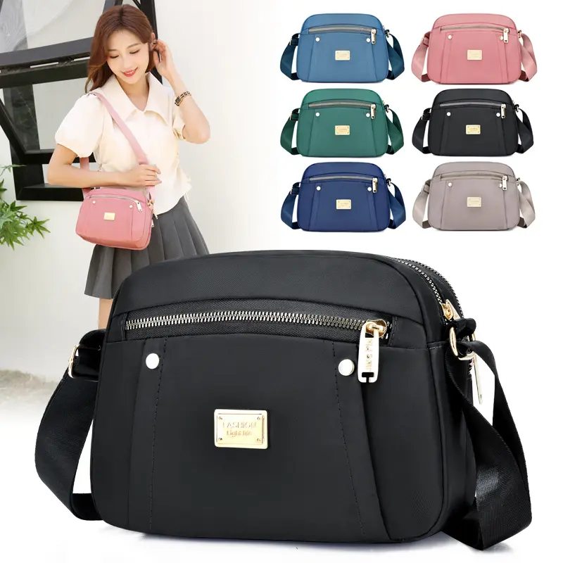 Túi Đeo Chéo Nữ, Hàng Mới Về Mùa Hè, Chất Liệu Nylon, Không Thấm Nước, Thích Hợp Đi Du Lịch, Dung Lượng Lớn, Túi Messenger Ngoài Trời, Cho Bé Gái