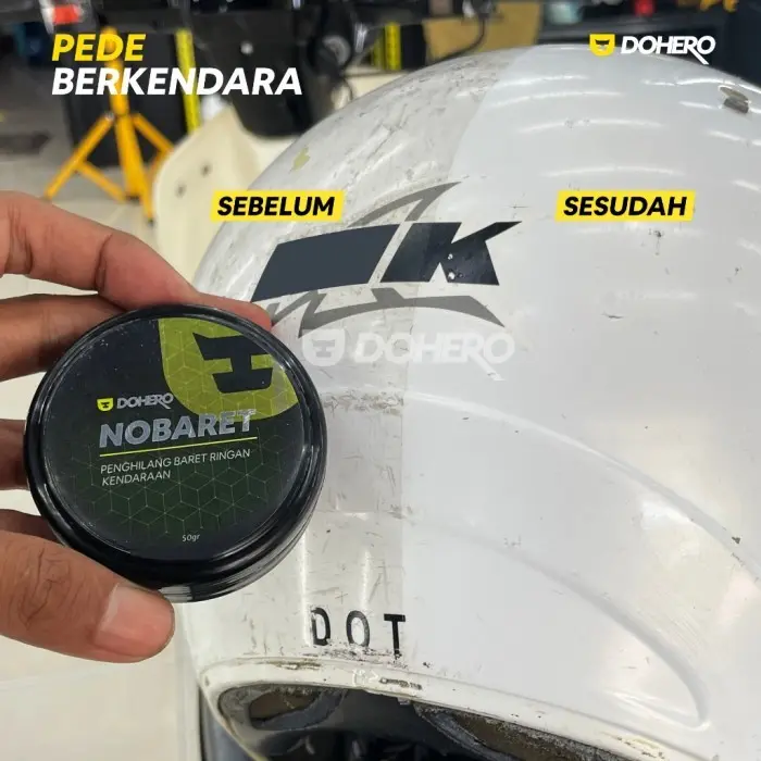 Terbaru Dohero Nobaret 100gr - 50gr - Compound Penghilang Baret Body Motor Mobil Helm 1