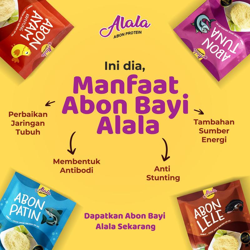 Alala Abon Bayi 8 bulan Abon mpasi Tekstur puree halus - 15gr 2