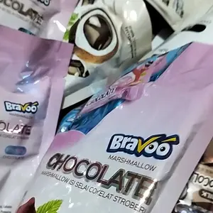 paket 60 pcs bravo marsmallow chocoball 12 pack isi 60 pcs