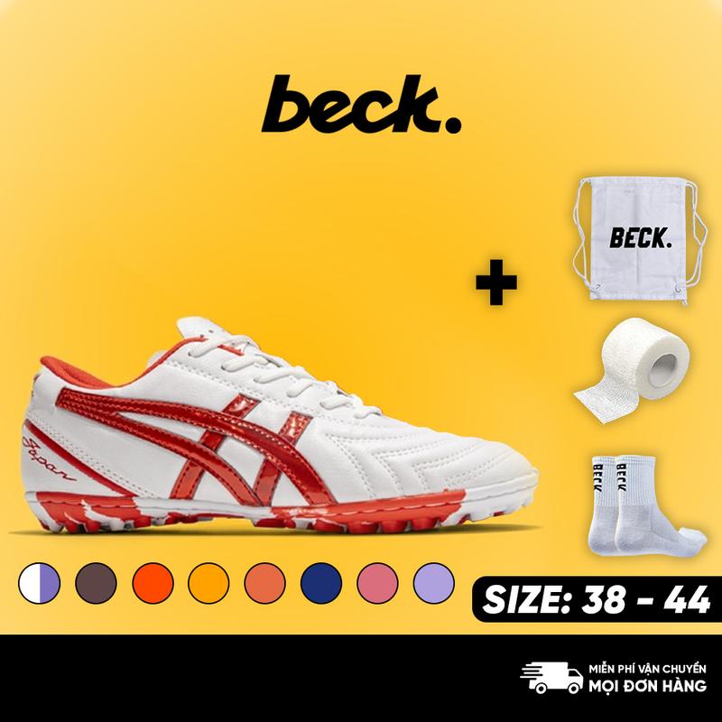 Giày Bóng Đá VN Axit C3 Da Nhăn, BECK, Đế Đinh TF, Bám Sân, Các Màu Sắc, Sân Cỏ Nhân Tạo