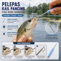 Gambar TaffSPORT Pelepas Kail Pancing Fish Hook Remover Flexible Delicate - PRO12 dari Taffware Official Store Kota Administrasi Jakarta Barat 2 Tokopedia