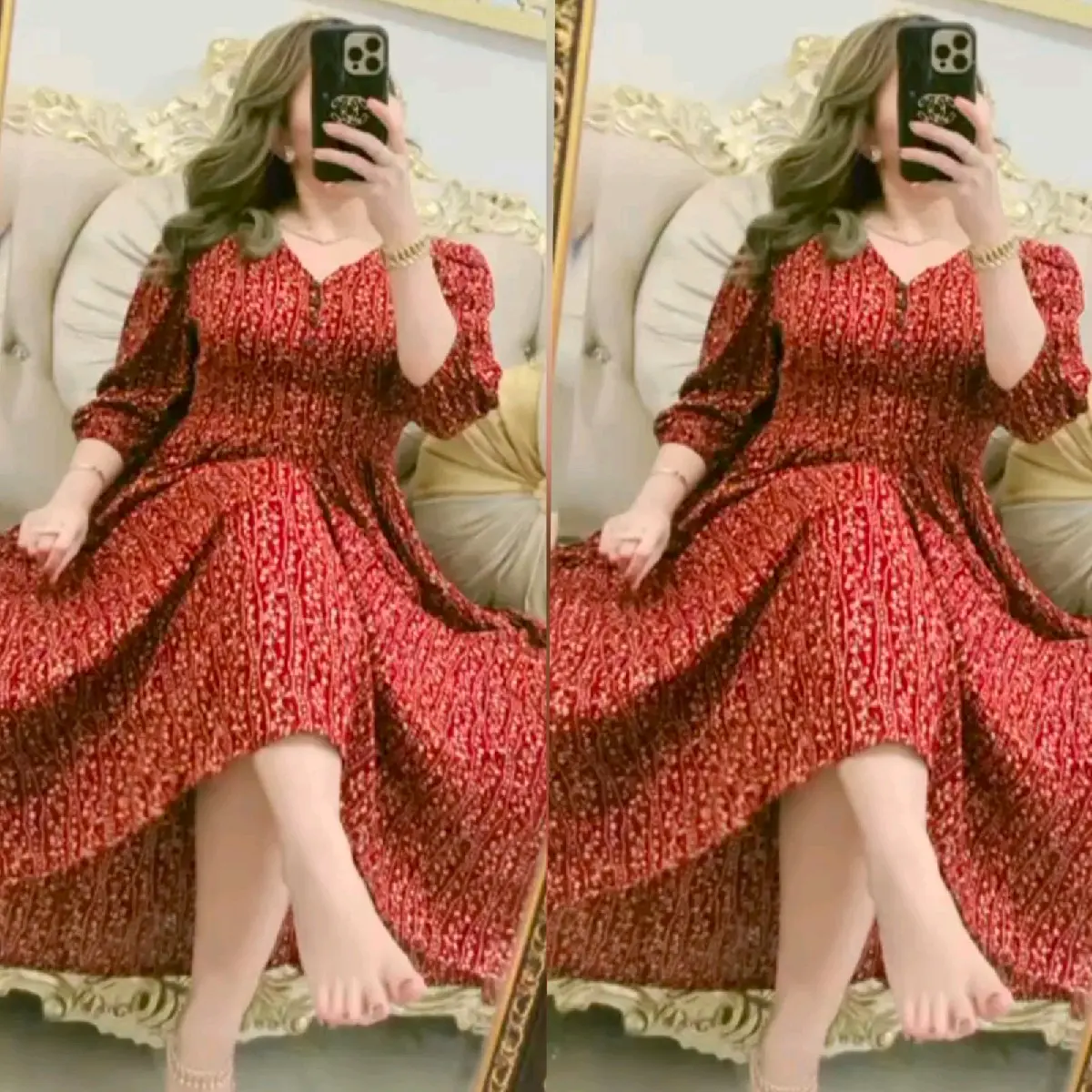 Dress Wanita Casandra Amide Bahan Katun Rayon Ld 110 Pb 138 Busui