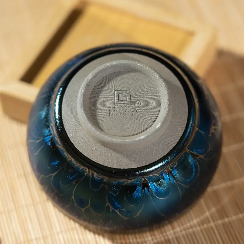 [ Blue Elf Constraint-Rim Teacup Jianzhan ] Master Chen Huizhong's representative works 2