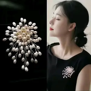 Bros Hijab Handmade Bros Mutiara Premium Sintetis Aksesoris Wanita Cantik Elegan