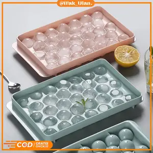 Cetakan Es Batu Bulat 33 Grid / Ice Cube Tray Mold / Alat Pencetak Puding Jelly 33 lubang size kecil