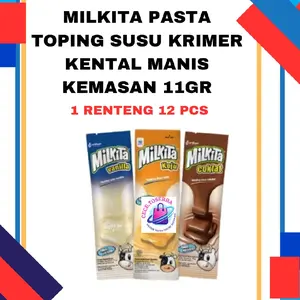MILKITA PASTA TOPING SUSU KENTAL MANIS KEMESAN 11 GR ISI 10 PCS