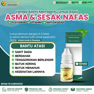 Propolis SM untuk Asma dan Sesak Nafas Bantu Atasi Sakit dada Batuk Berdahak Batuk Kering Tenggorokan Berlendir Herbal Ekstak Propolis Original BPOM