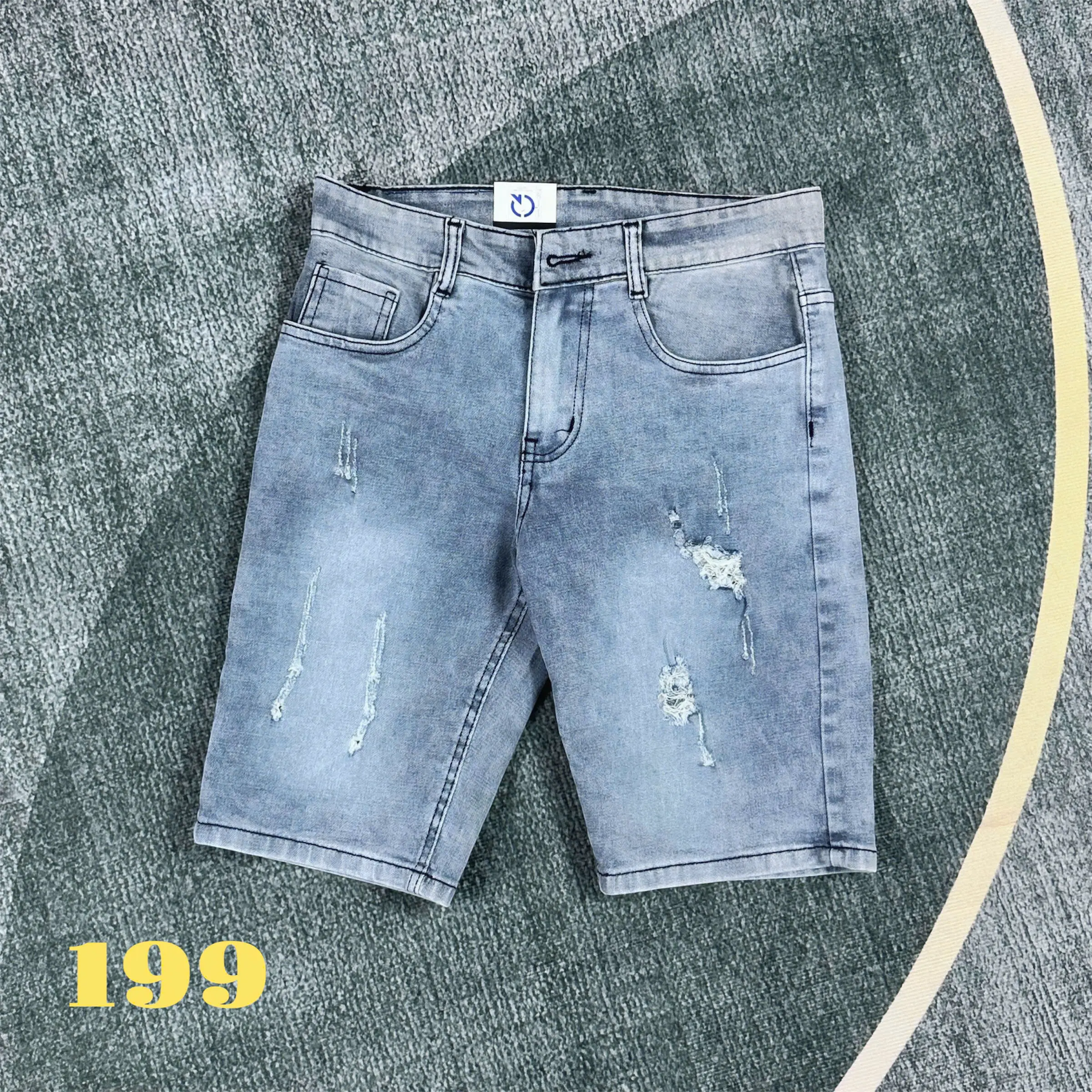 Quần Short Jean Nam Năng Động Slim Fit Có Túi Size 28-34 - Chất Liệu Cotton Denim Thời Trang Nam Menswear Pants t ủ  đồ p hái mạnh