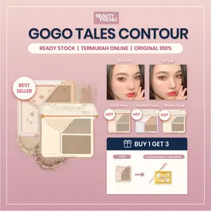 [BPOM ORI] Gogo Tales Contour Highlighter Palette Bronzer Highlight Tahan Lama Viral GT431