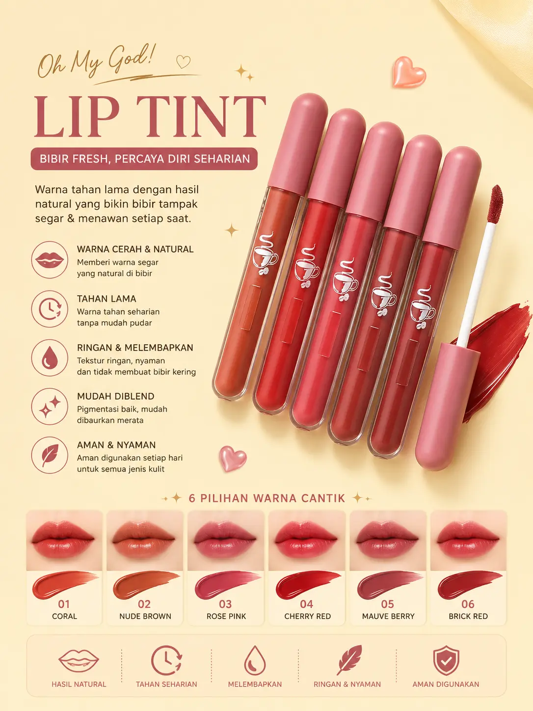 Lip Tint: Bibir Fresh, Percaya Diri Seharian