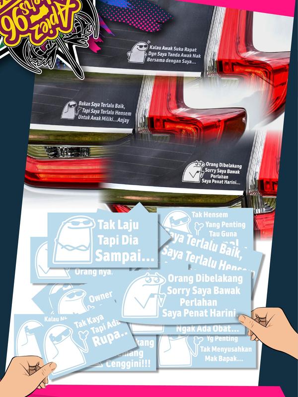 Sticker Kereta Ayat- Ayat Lucu / Sticker Untuk Hiburan Orang - TikTok ...