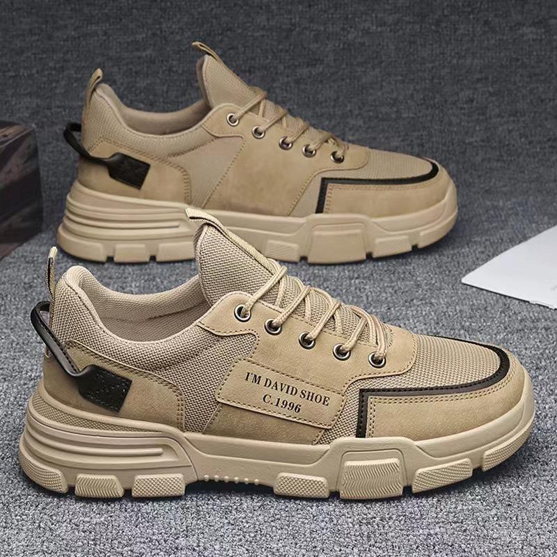 Product Introduction of 2024 Spring and Autumn New Men's Casual Shoes Comfortable Soft Bottom British Martin Shoes Sports Outdoor Cotton-Padded Shoes Non-Slip Single-Layer Shoes Trainers Training Footwear Sneakers pink round toe Sports Shoes Walking Shoes Boy Closed Running 2