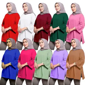 Atasan Wanita / Kaos Oversize Polos Wanita Basic Dewie Bahan Babyterry Premium.