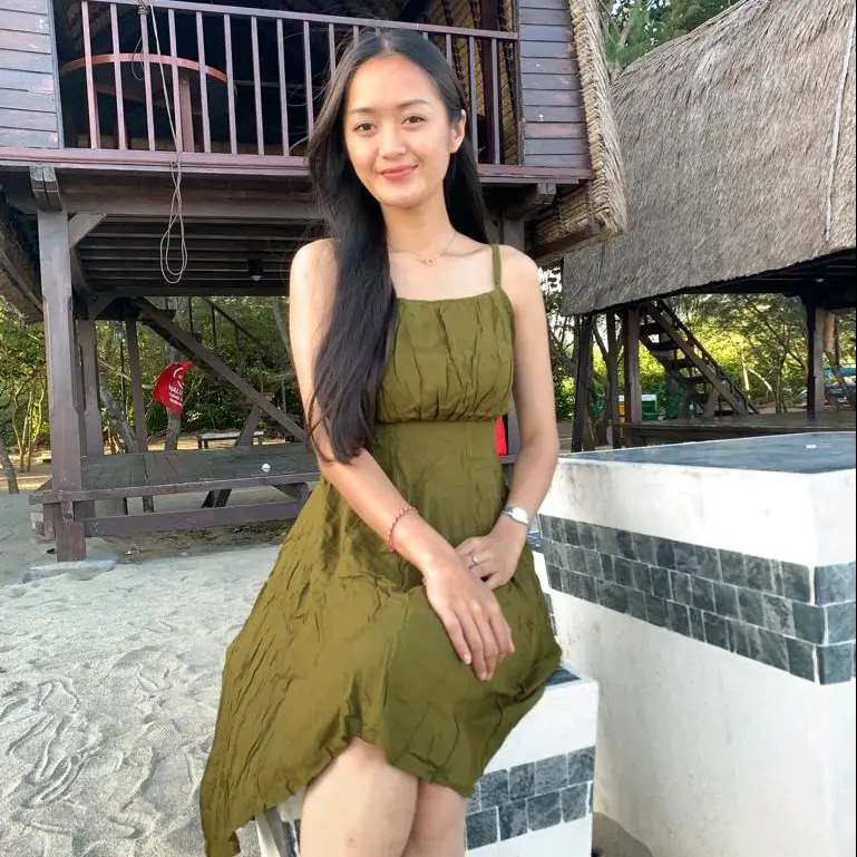 Dress Mini Korea Style Dress Pantai Backless Dress Wanita