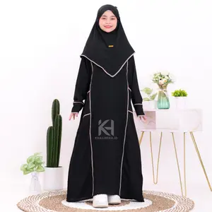 Umma kids set khimar gamis anak perempuan usia 5-12 tahun / gamis syari anak kondangan terbaru Dress Muslim Panjang Baju Remaja Setelan Tanggung Wanita Couple Lebaran Crinkle Cewek
