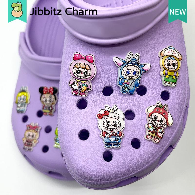 Jibbits Fashion Clog Jibbitx charm Creative Cute Cartoon Colorful Pattern DIY Shoes Buckle/ Shoes Charm/Clog Button 5