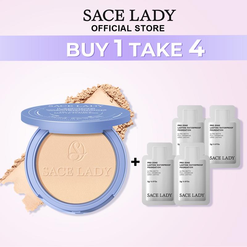 [LIVE] [Món quà miễn phí 4] Phấn Phủ SACE LADY Lâu Trôi Trang Điểm Mặt Có Gương Cosmetic 10g[FREE GIFT]  4 Kem Nền Dạng Lỏng Sample