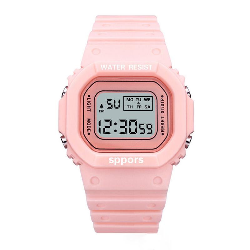 Product Introduction of Waterproof Multi-functional LED Electronic Watch Square Watch Students Youth Outdoor Sports 11