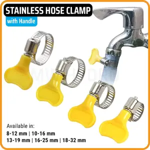 4 pcs Klem selang Gas / selang kran 7/8 inc