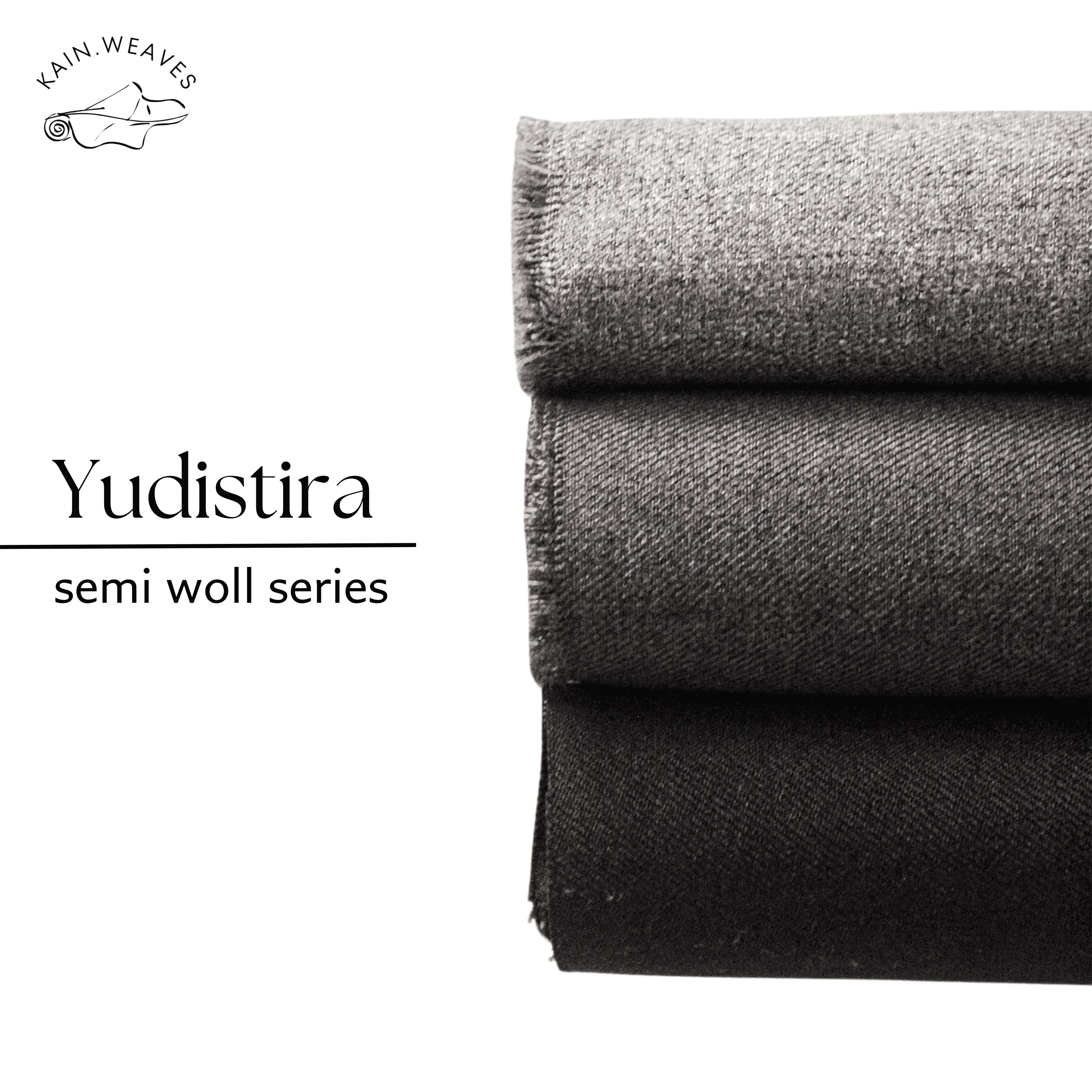 Kain BLAZER x YUDISTIRA Semi Woll Polos 0.5 Meter/Bahan Kemeja, Rok, Blazer, dll/Kain Arahan Berkualitas Grade A