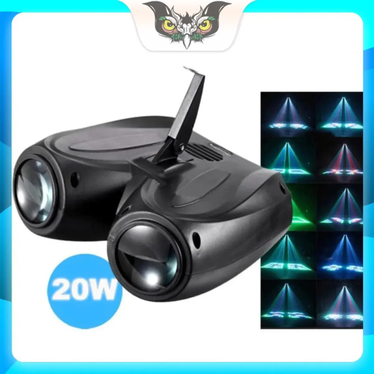 Lampu Spotlight Proyektor Panggung Disco Karaoke Sensor Suara 128 LED