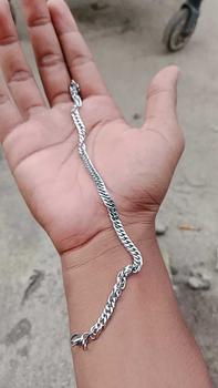 Product Review of [COD] kalung titanium baja silver model rantai antikarat terbaru from L**g Y** 0