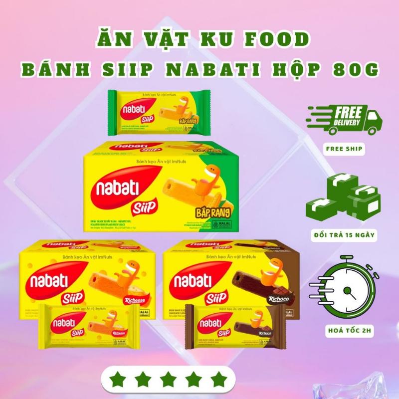 Kiểu dáng trẻ trung Bánh Ống Snack Nabati Siip 80g - Bánh Sn