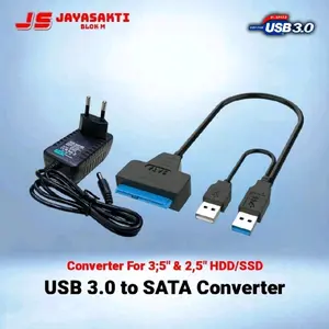Converter SATA to USB 3.0 / 2.0 Adapter For HardDrive 2,5" SSD & 3,5"  HDD PC