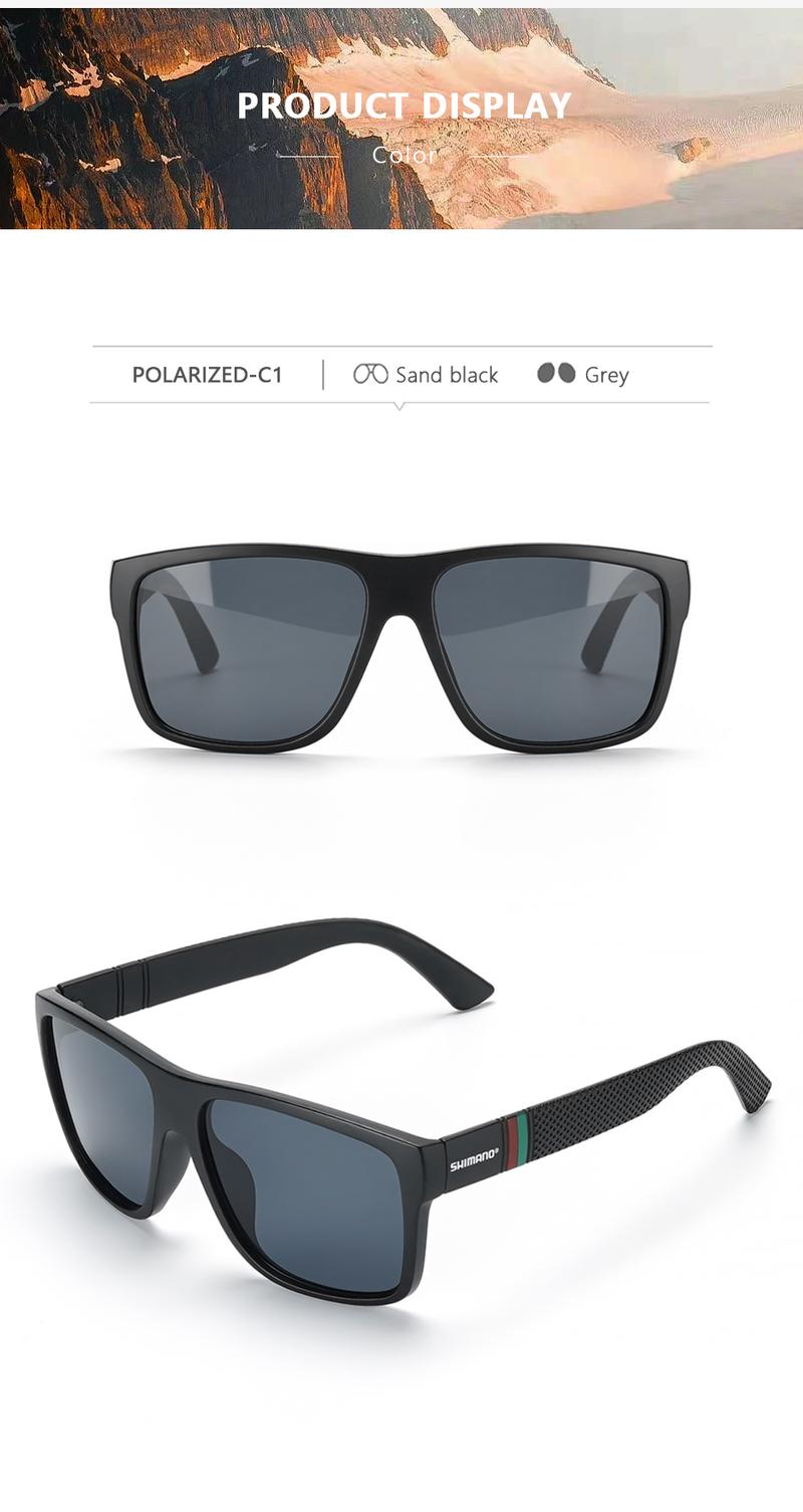 Product Introduction of Shimano Polarized Fishing Sunglasses Men Women Outdoor Sports Goggles Unisex Running Hiking Driving Eyewear UV400 Sun Glasses 8