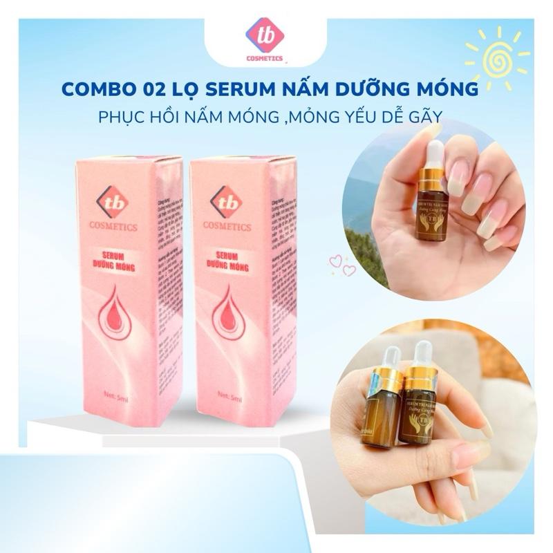 TB-COSMETICS 02 Lọ Serum Dưỡng Móng ,Giảm Nấm móng Tay và móng Chân,Dùng cho móng bọng ,hư Khoé móng,viêm phao móng ,thường xuyên đụng nước và làm nails nhiều .