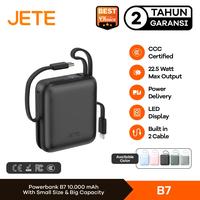Gambar 【Sertifikat CCC】JETE B7 Powerbank 10000mAh 22.5W Fast Charging with LED Display Dual Cable USB C Lightning Power Bank Android iPhone - Dark Grey dari Fenix Gadget Kota Administrasi Jakarta Pusat 1 Tokopedia