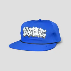 Anggona Apparel Topi Snapback Rope Hat Distro Biru Electrik Sablon DTF Model Street Wear Nyaman untuk Remaja Dewasa