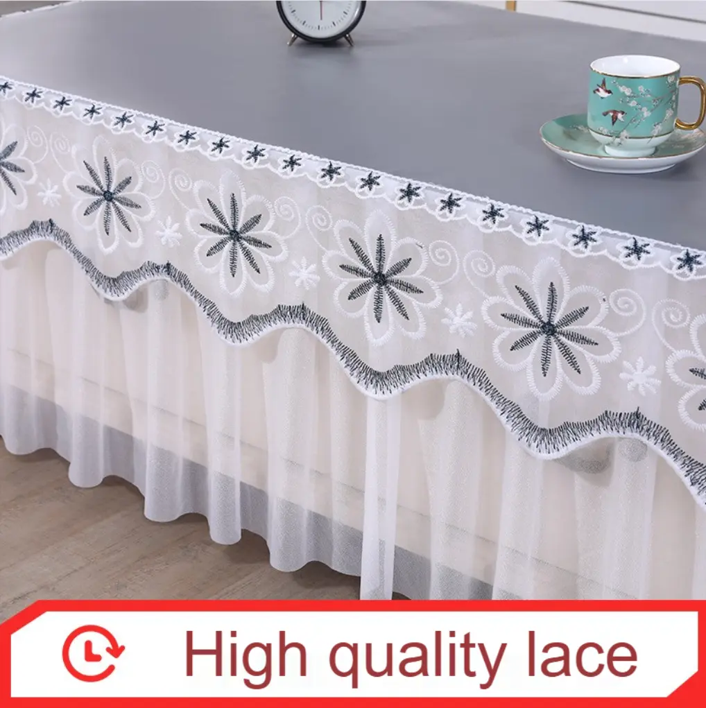 Coffee Table Tablecloth Waterproof Oil-Proof Table Cover, TV Cabinet All-Inclusive Coffee Table Mats Simple Rectangular Table Cloth