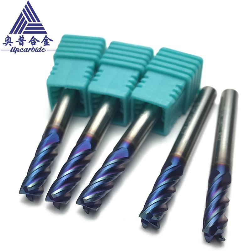 55HRC 4 Flutes Full Sizes Tungsten Carbide Flat End Mills 7