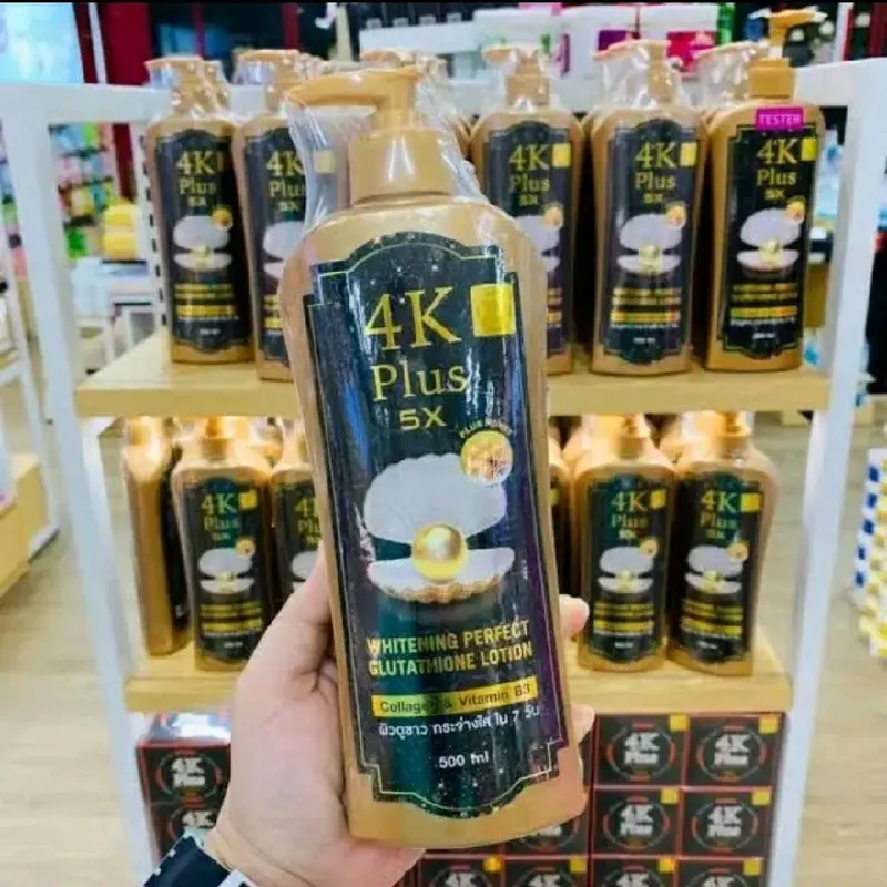 4K PLUS 5X WHITENING PERFECT GLUTATHIONE LOTION 500ML ORIGINAL THAILAND/BODY LOTION PENCERAH KULIT 0