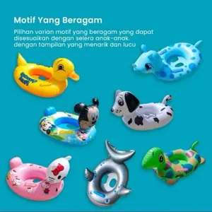 Pelampung ban renang anak duduk karakter