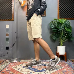 Celana Canvas Pendek Pria Unisex Full Kanvas “13oz” Tebal (Wemba.Store) Reguler Fit, Jahitan Rapih 2 Jahitan, Warna Solid Tidak Mudah Pudar,Size 27-38