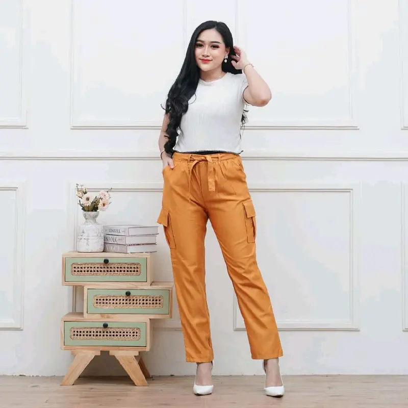 CELANA CARGO WANITA KATUN REMAJA TERBARU PANJANG /CELANA WANITA MASA KINI/CELANA PANJANG WANITA 2