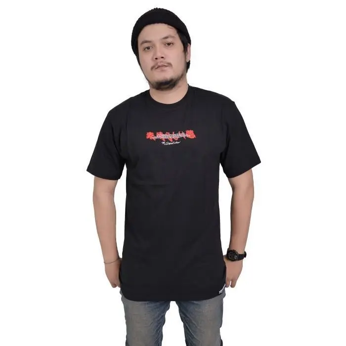 ZEROHEROES | TEES NEWWAVE BLACK Kaos Distro Cowok 1