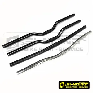 STANG ULUNG Genio Flat Besi Standar Clamp 25.4 mm Diameter Sepeda MTB Communter Federal Hitam Silver