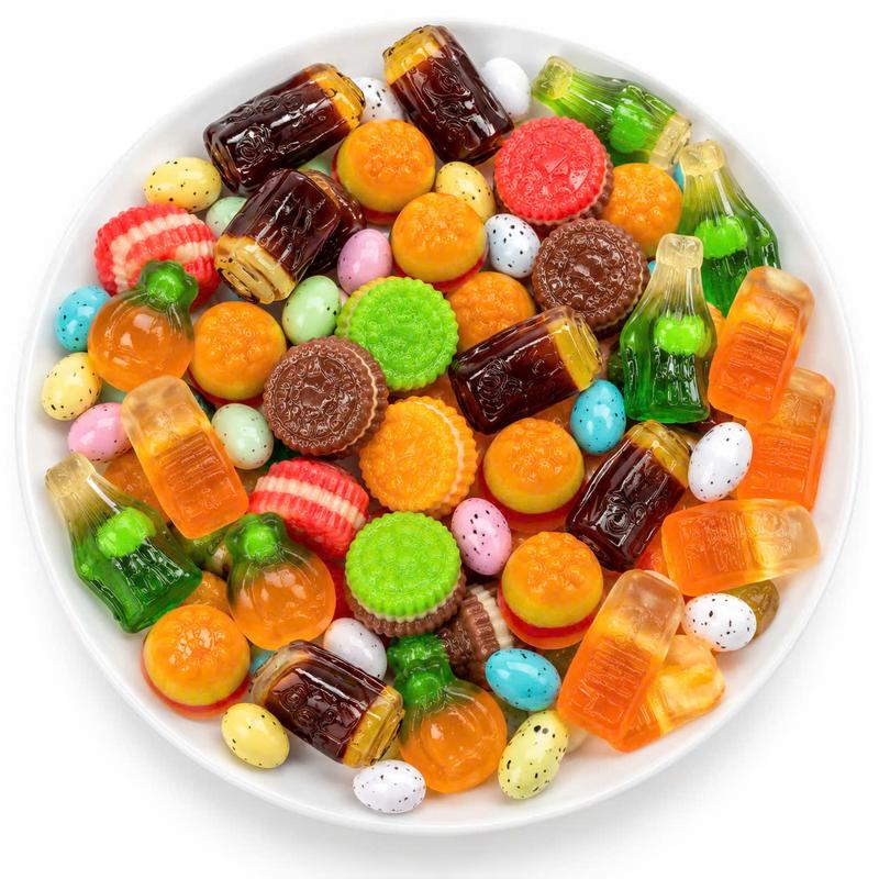 ( Mua 500gr Tặng 50gr ) Kẹo Dẻo Trái Cây Mix hình ngẫu nhiên Nhiều Vị - Kẹo Chíp Dẻo Thơm Đậm Vị Trái Cây -Đa Dạng Hình Dễ Thương PB20