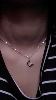 Product Review of Kalung Wanita Aksesoris Fashion Titan Pecah Kopi Kupu Anti Karat Tidak Luntur Harian Titanium Kulit from r**a 0