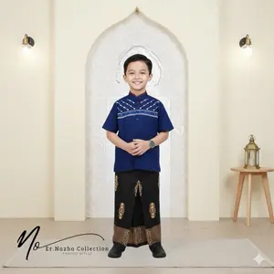 Setelan Koko Bordir Anak usia 3-9 Tahun setelan Celana dan setelan Sarung